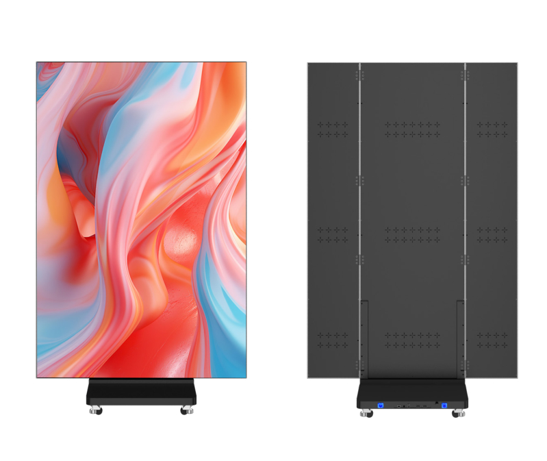 Ultra-Thin HD LED Poster Screen with Three-Fold Standing Design for Indoor Digital Advertising