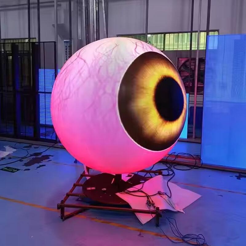 Indoor Sphere LED Display Screen with 1500cd/sqm Brightness and 3840Hz Refresh Rate for Seamless Video Display
