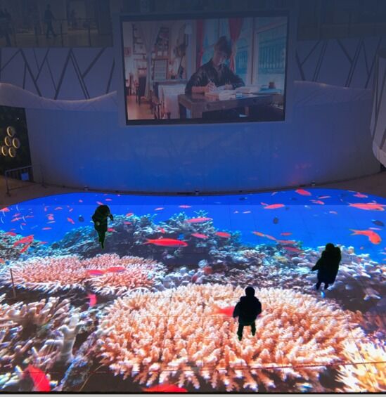 Interactive LED Dance Floor Screen with IP65 Waterproof and 16:9 Aspect Ratio for Indoor/Outdoor Use
