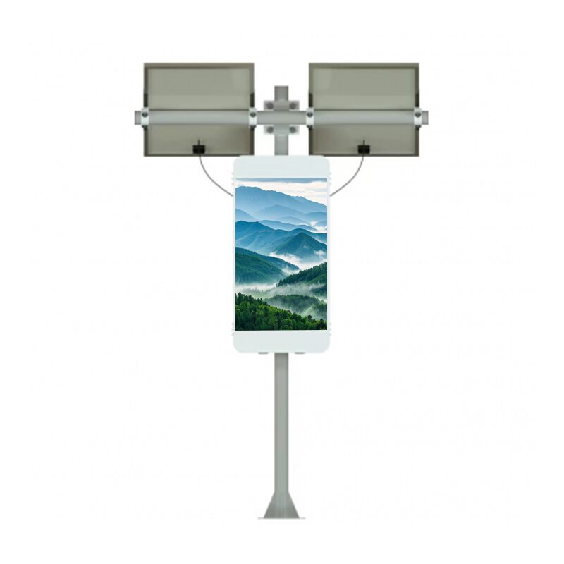 High Brightness Outdoor Solar LED Advertising Screen with 3.84mm Pixel Pitch and 6000-6500cd/㎡ Brightness