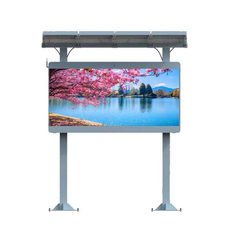 Solar Powered Outdoor LED Display with Energy Saving Technology and Remote Device Management