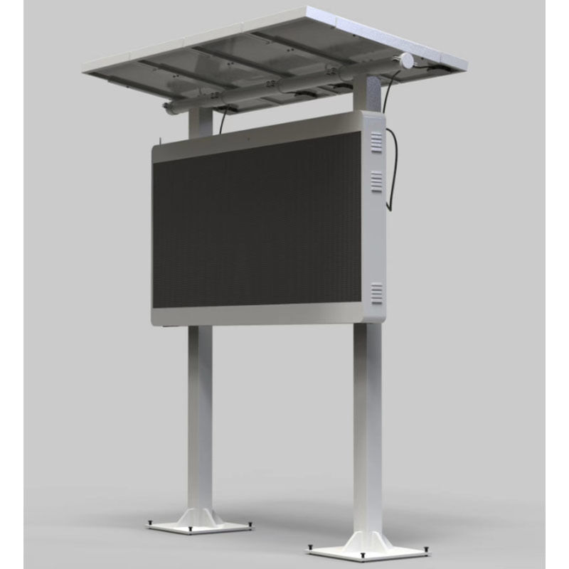 Solar Powered Outdoor LED Display with Energy Saving Technology and Remote Device Management
