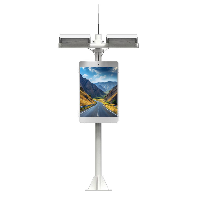 Energy Saving Solar LED Display with Remote Content Management and Front Service Modular Installation