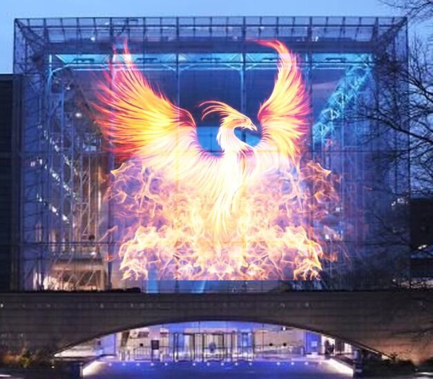 High Brightness 5600 Nits Outdoor Transparent LED Screen with 500x1000mm Cabinet Size and IP65 Waterproof Rating