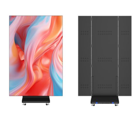 Energy Saving Ultra-Thin Portable LED Poster Screen Tri-Fold LED Display for Indoor Advertising